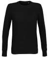 03985 Lds Stuart NEOBLU Ladies Stuart Round Neck Sweater Deep Black colour image